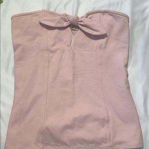 pink tube top